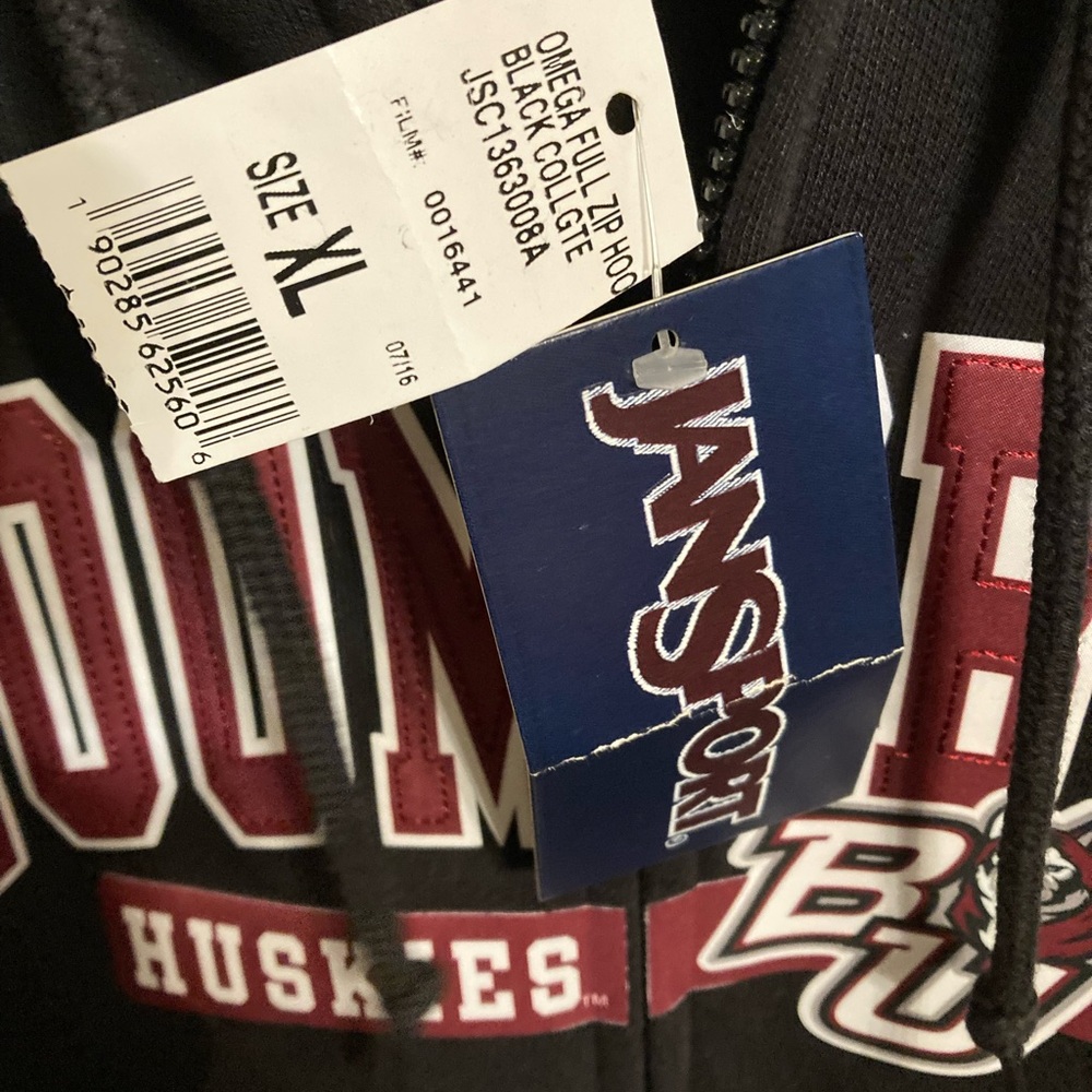 Jansport Bloomsburg University zip up hoodie Size XL Vintage New with tags - Picture 3 of 5